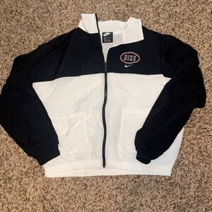 Nike Vintage Black and White Zip-Up Jacket